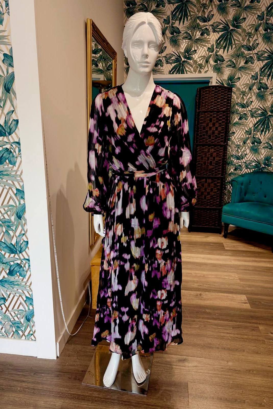 Chiffon coloured dress