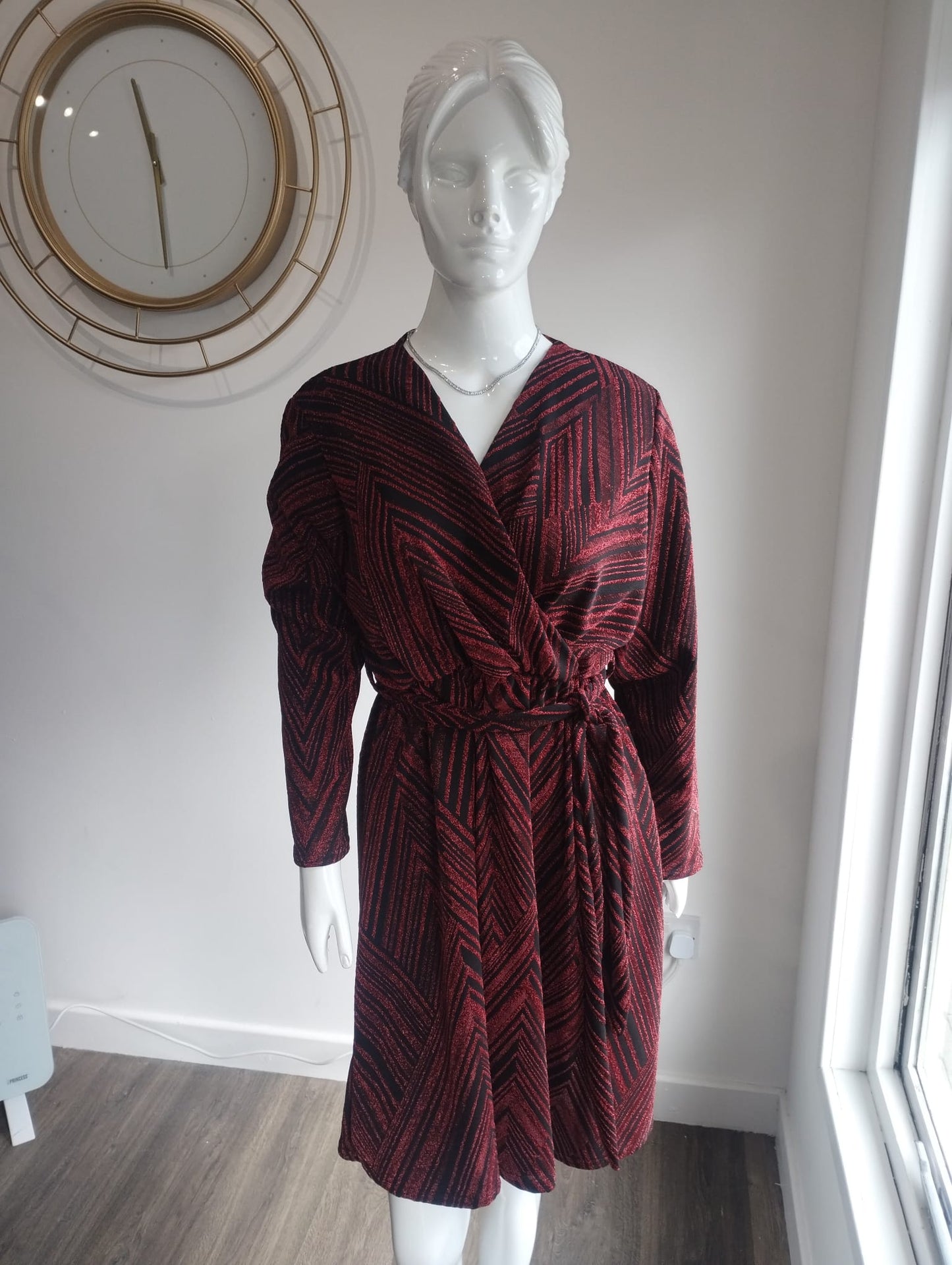 Black and red dress
