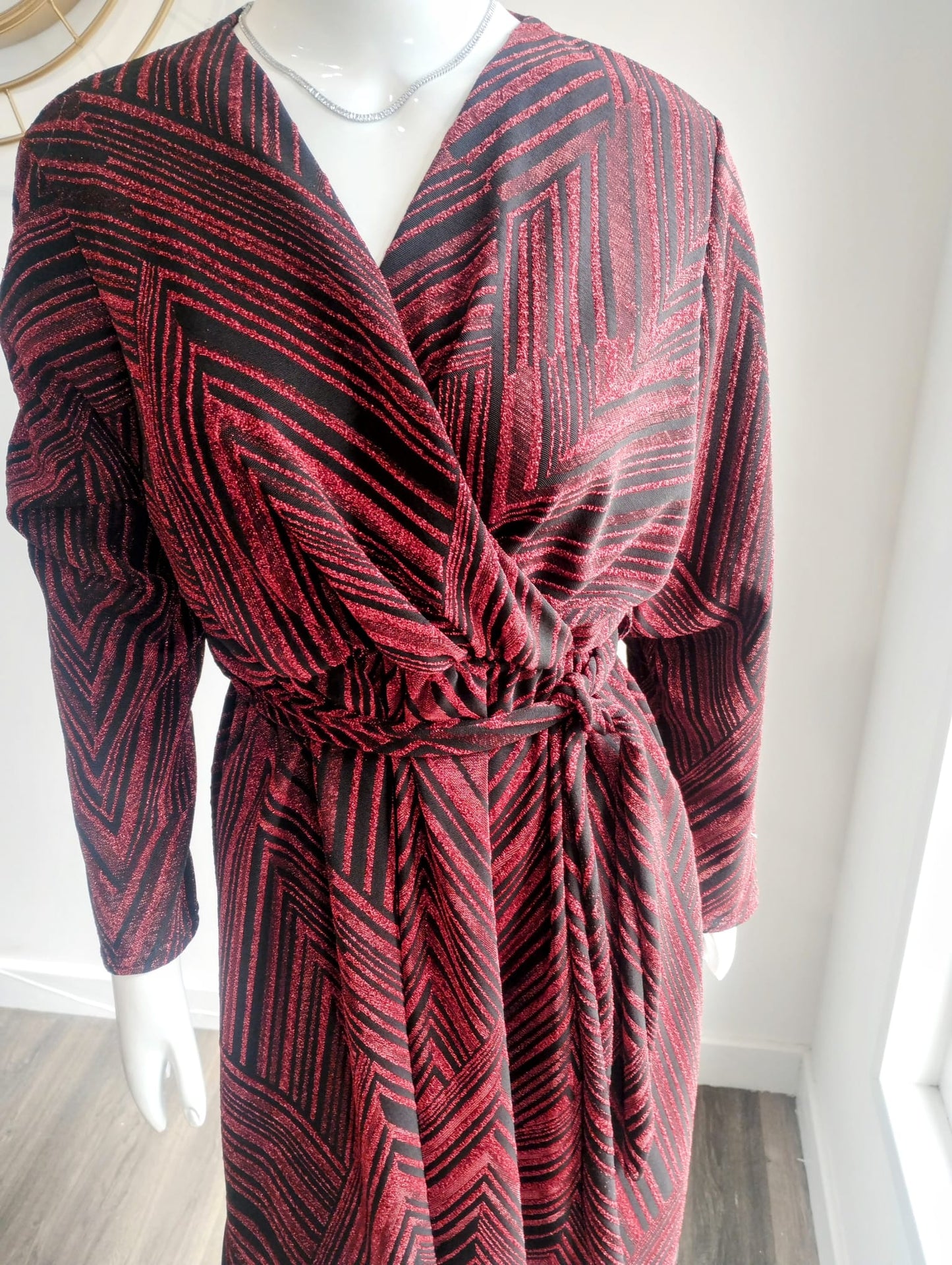 Black and red dress