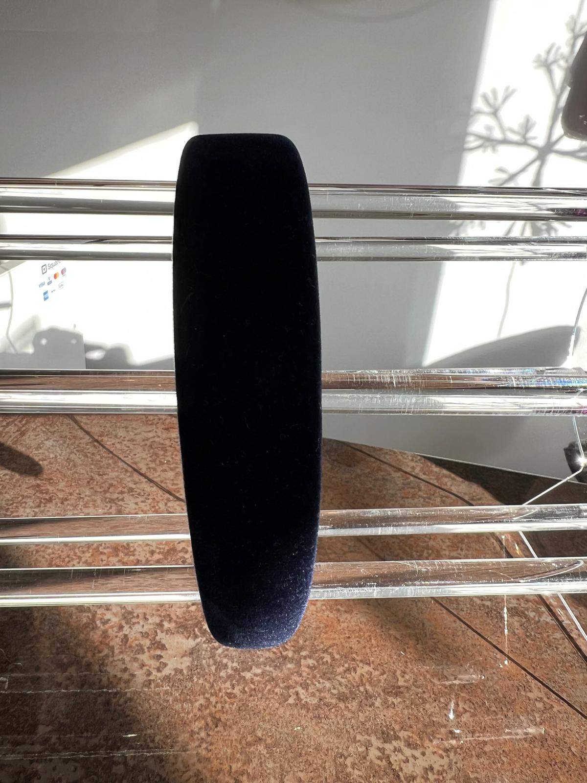 Black velvet headband