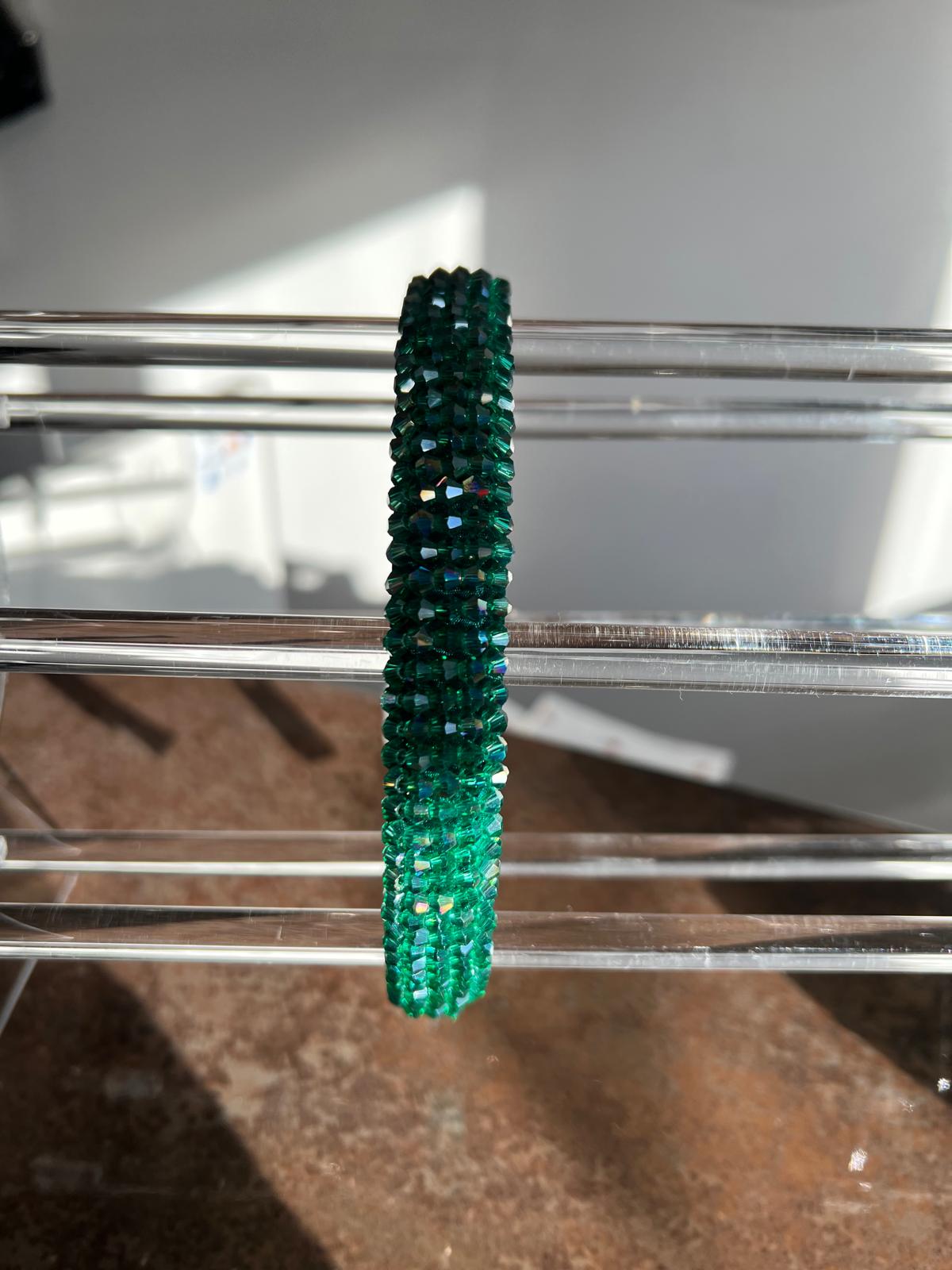 Green jewel headband