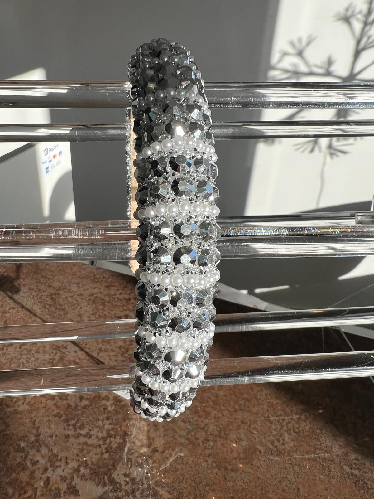 Silver studded headband