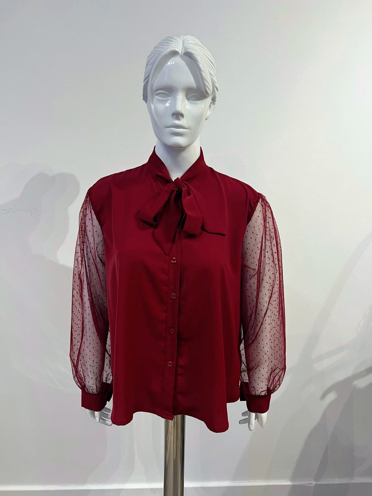 Red blouse