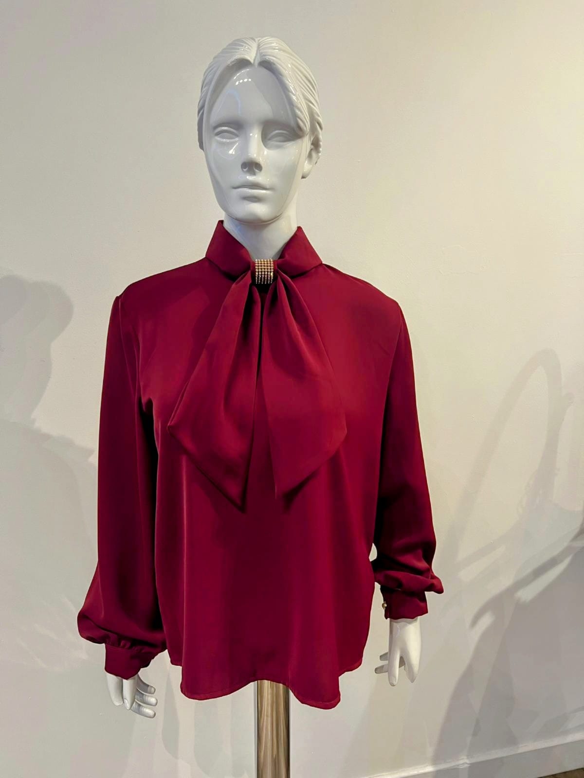 Bow neck blouse