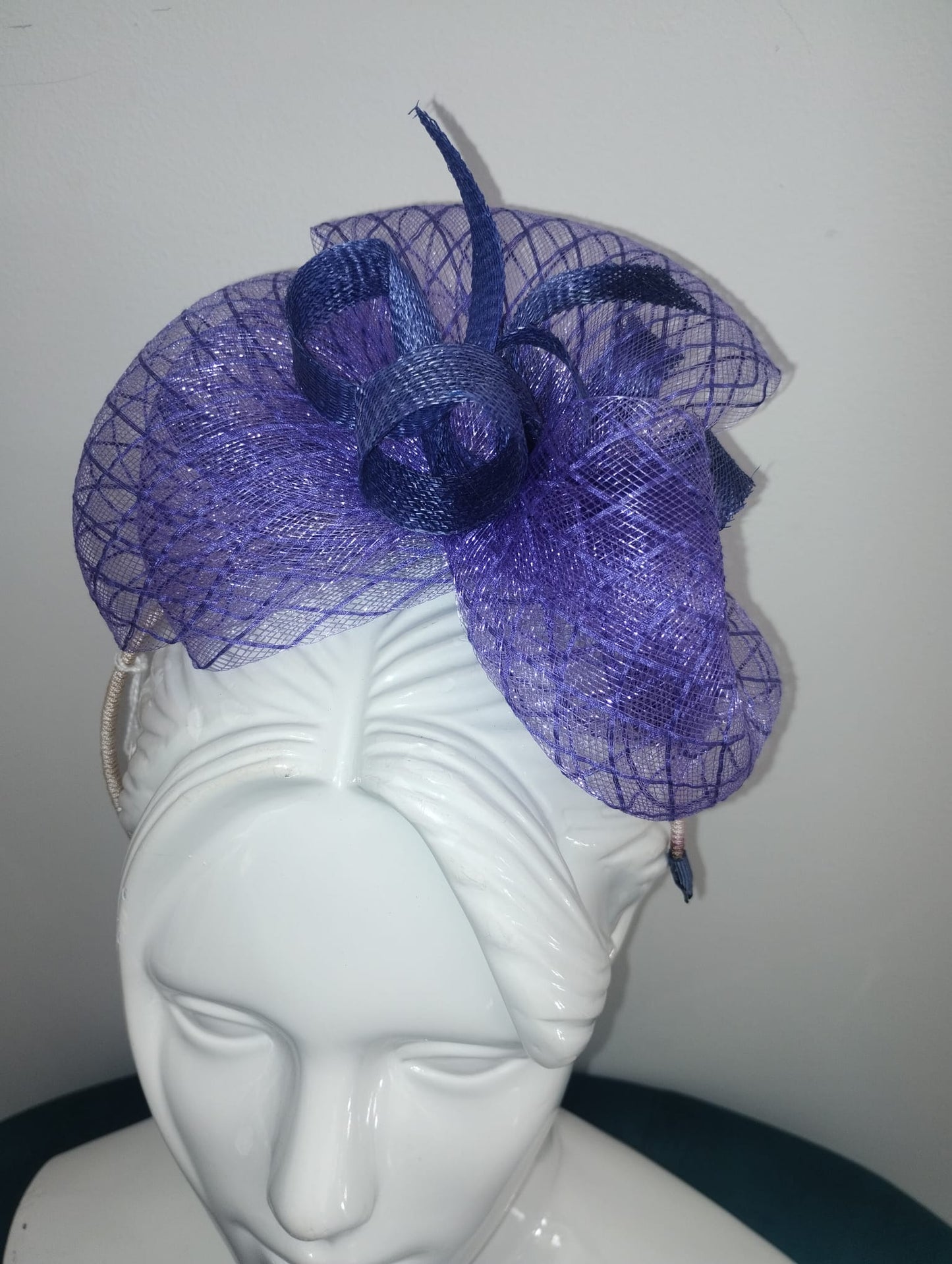 Purple Fascinator