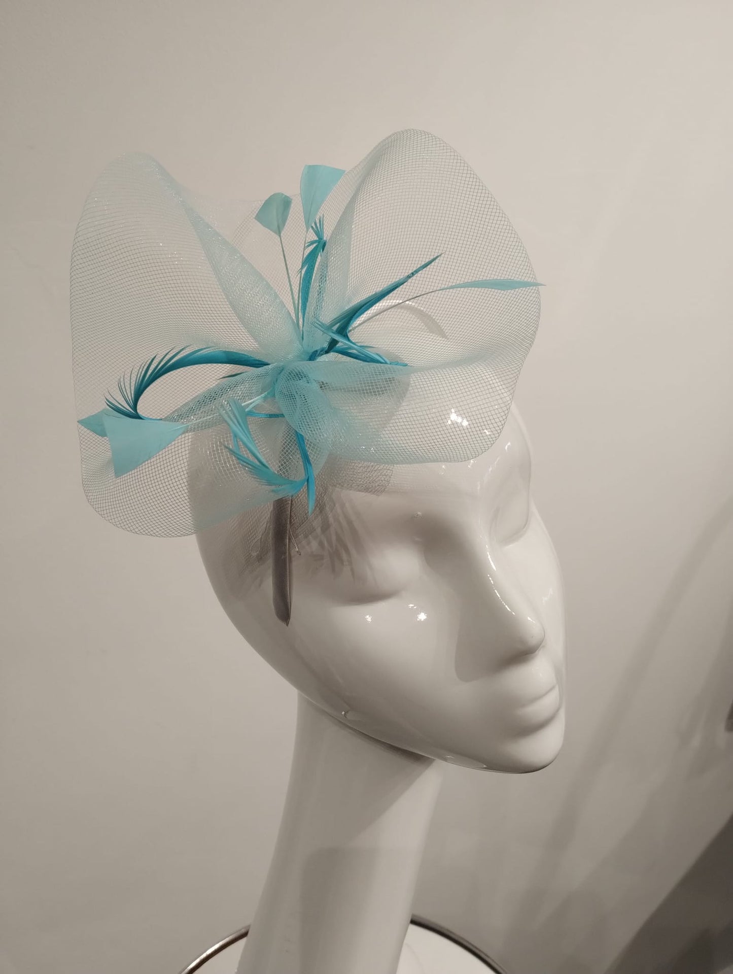 Aqua fascinator