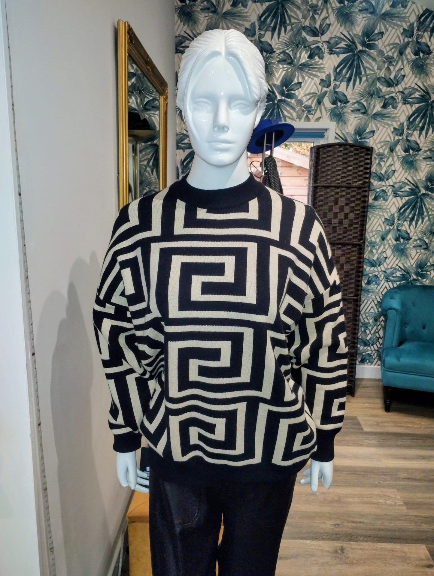 Black and White jumper