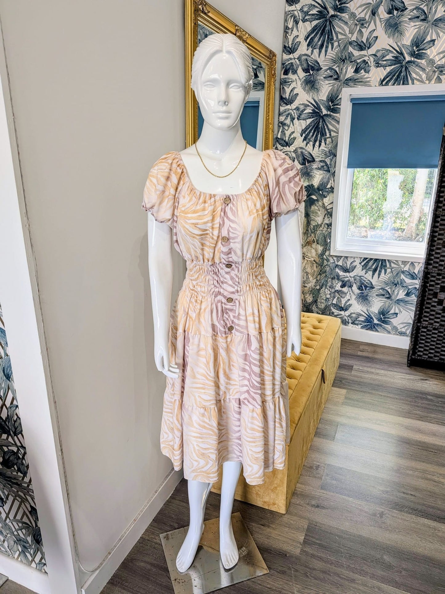 Light patterned dress