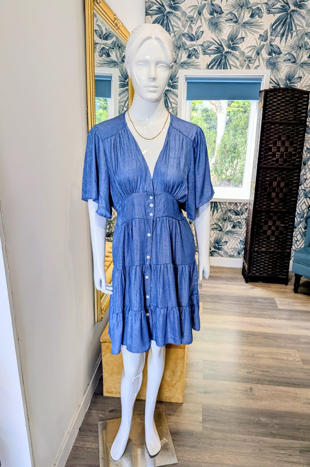 Light denim dress
