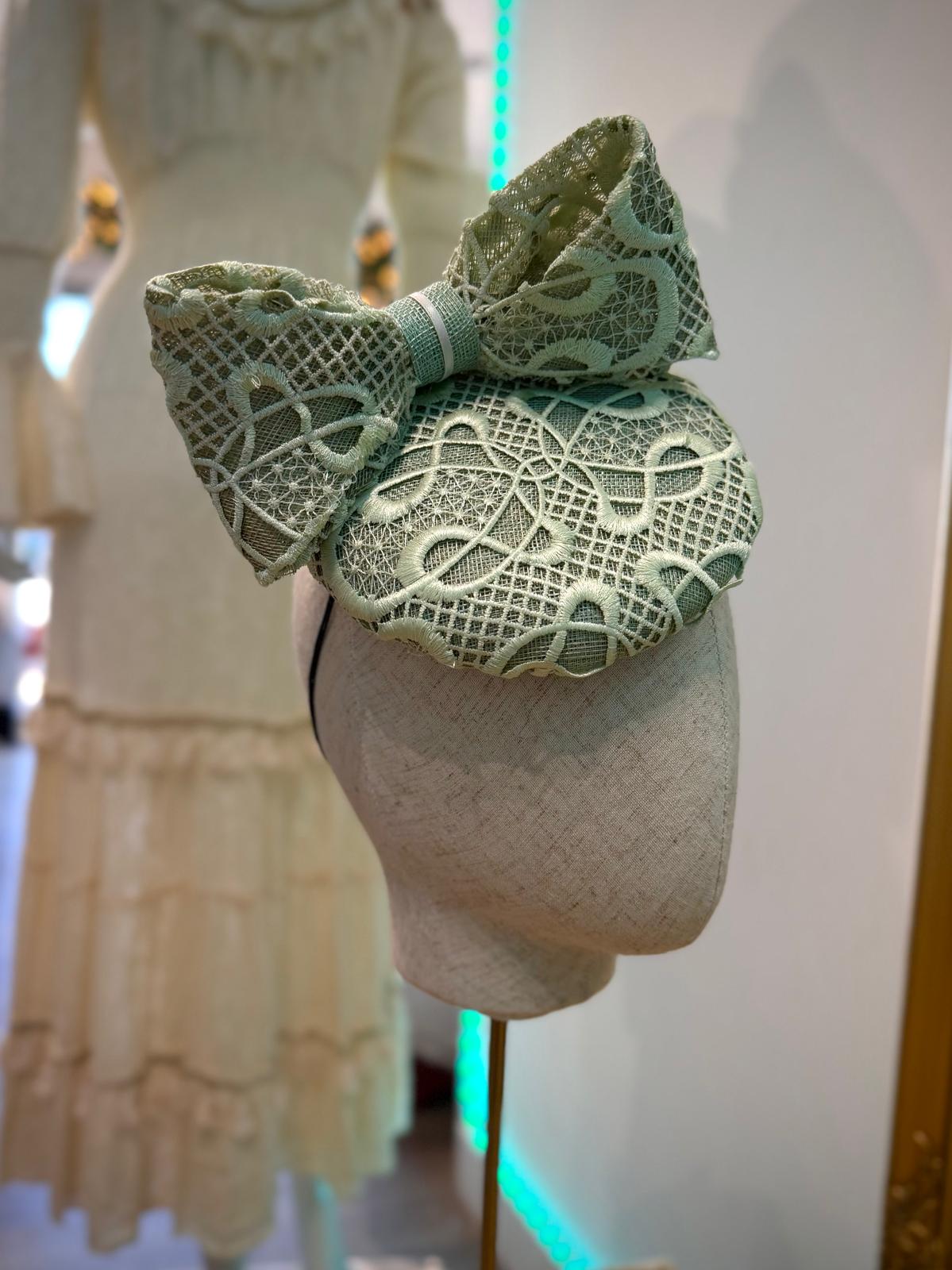 Soft mint Green fascinator