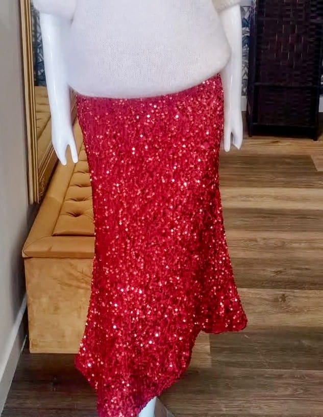 Sequin occasion skirt