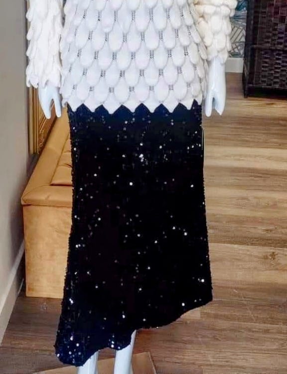 Sequin occasion skirt
