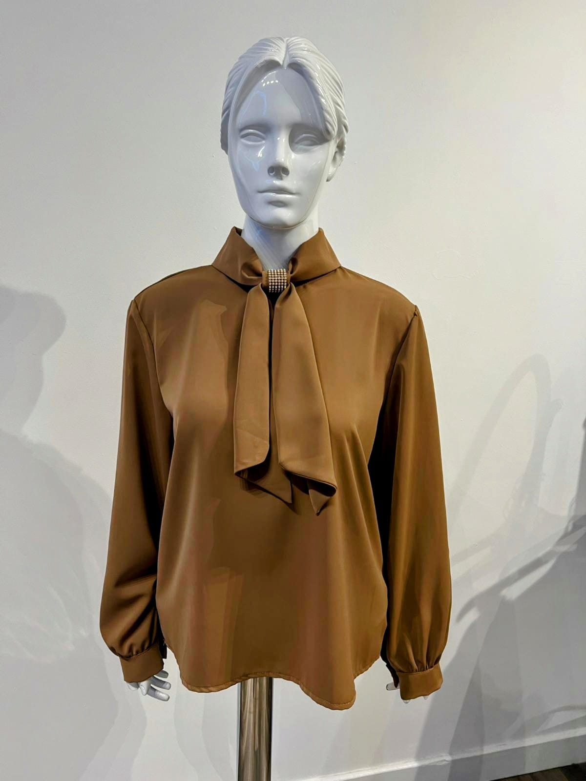 Bow neck blouse