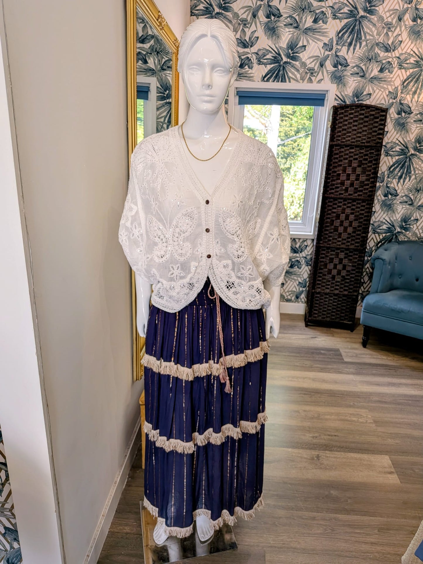 Tasselled gypsy skirt