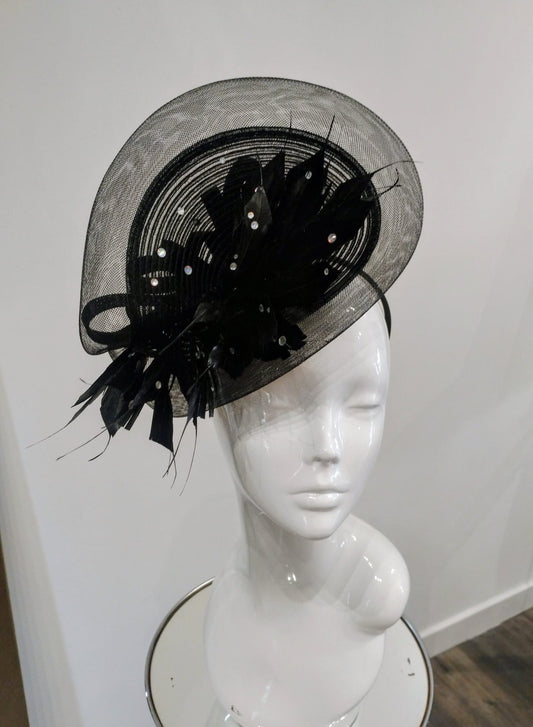 Black fascinator