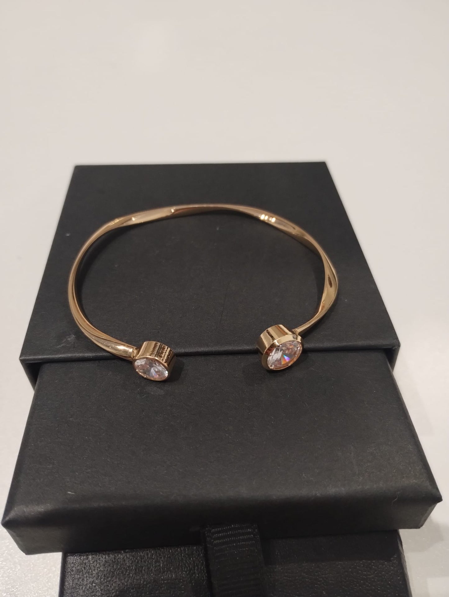 Bangle with diamante studs