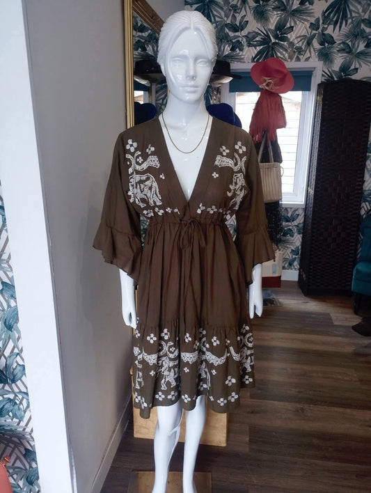 Cotton mini dress