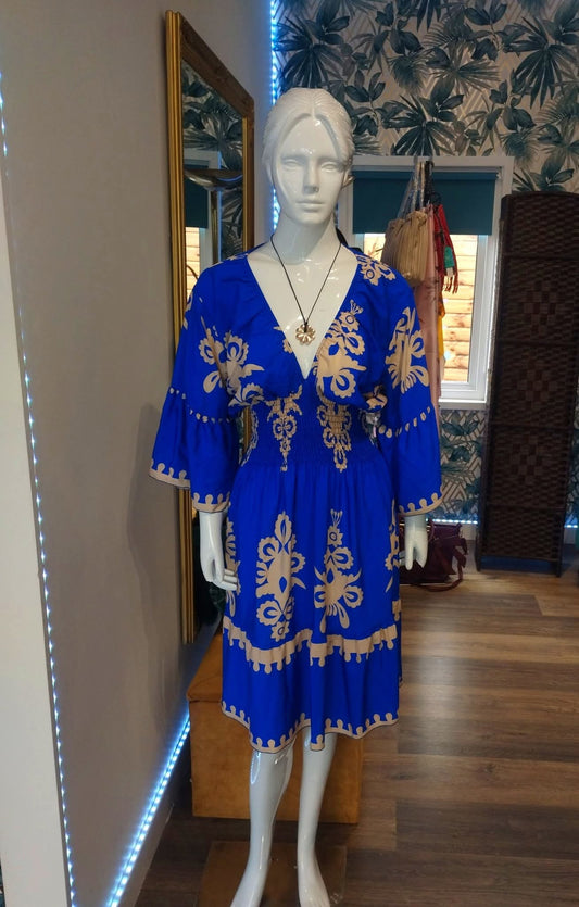 Mini V necked dress