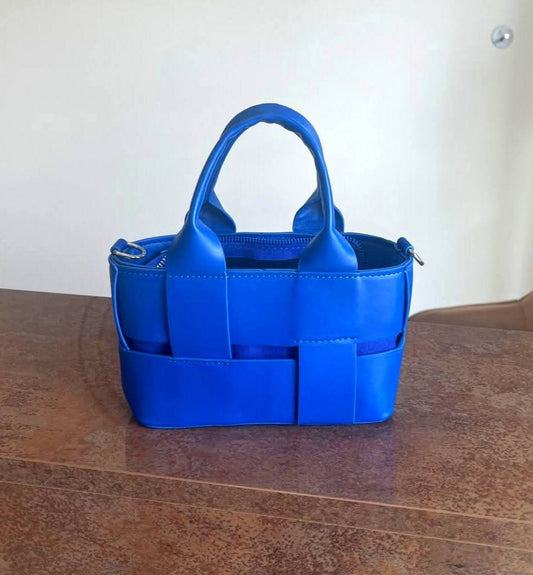 Blue handheld bag