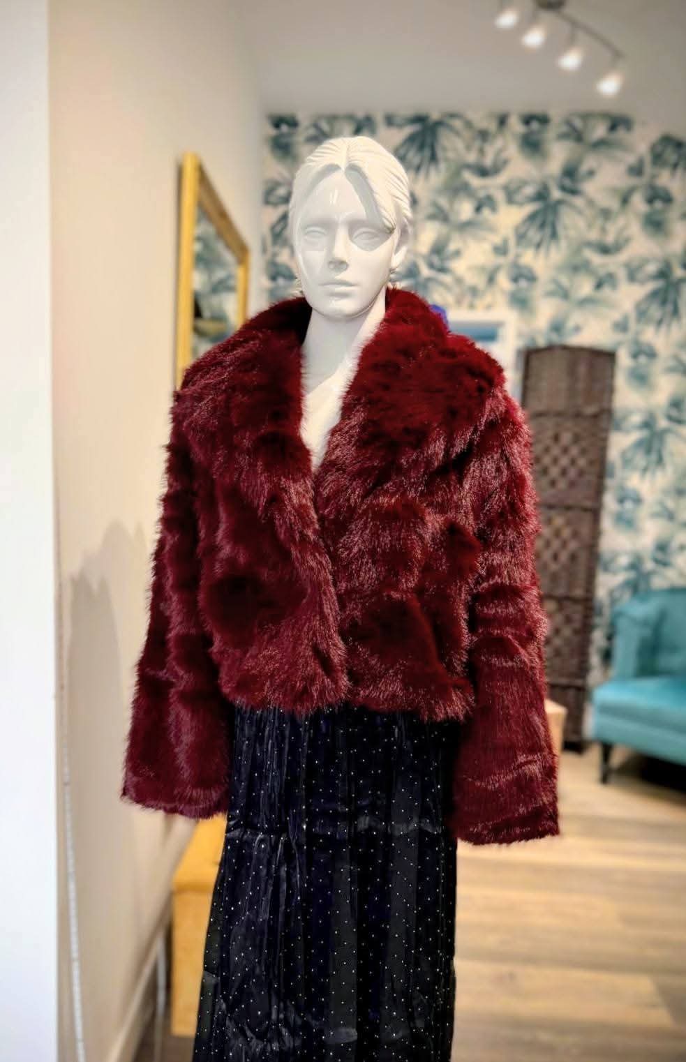 Faux fur Red jacket
