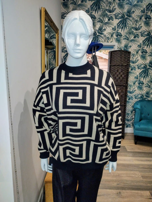 Black and White jumper