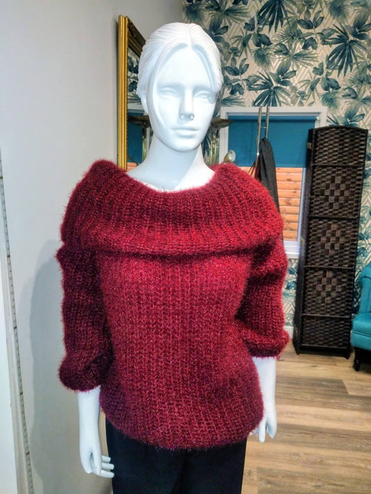 Wide neck jumper