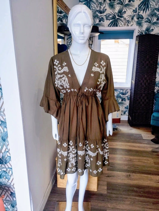 Cotton mini dress