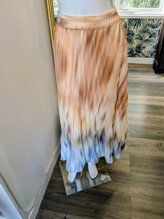 Multicoloured Pleated Skirt