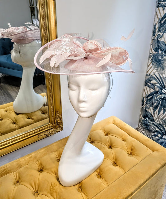 Light Pink fascinator