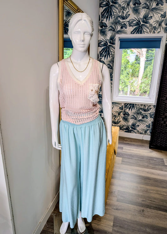 Turquoise trousers