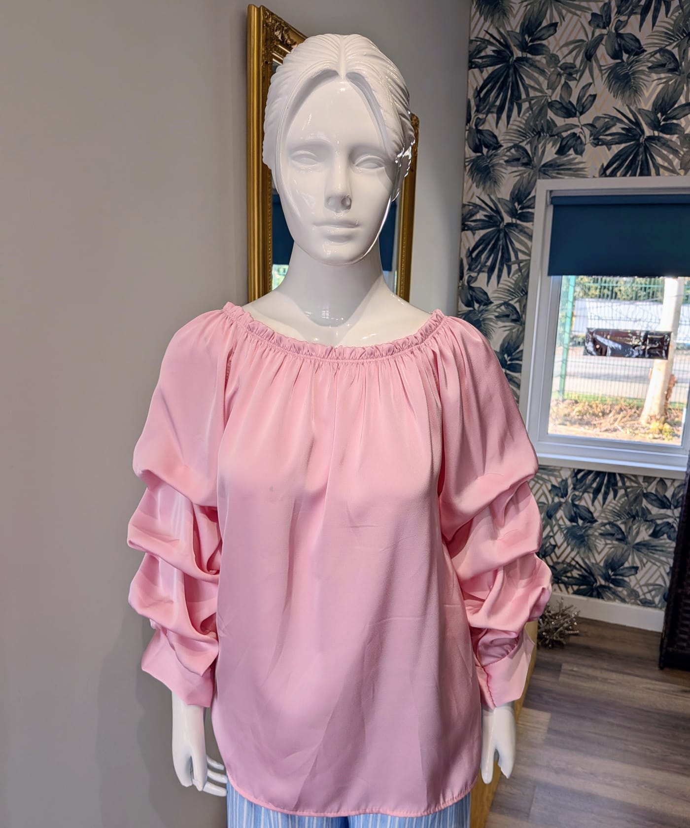 Ruffled Pink blouse